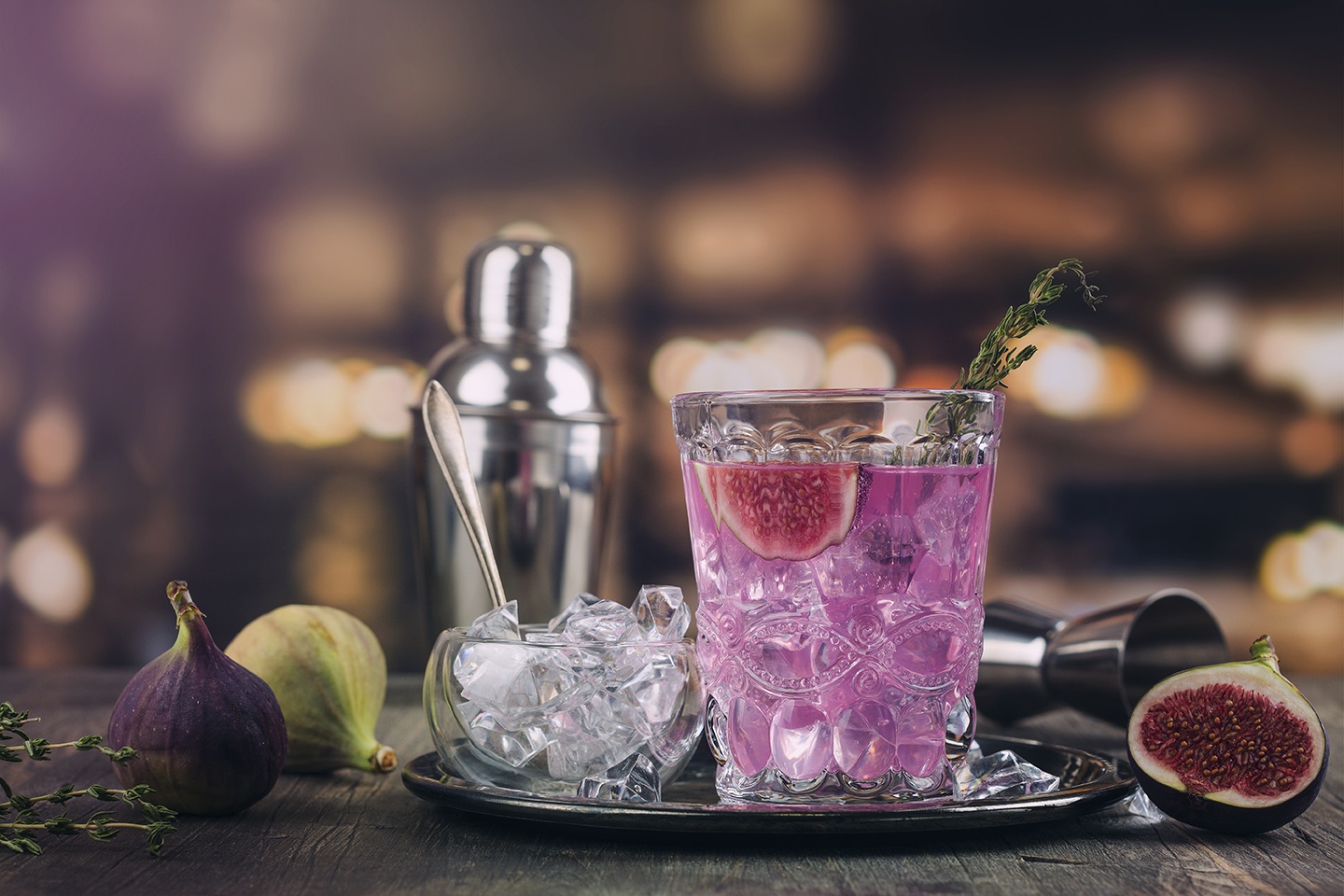 Autumn fig cocktail
